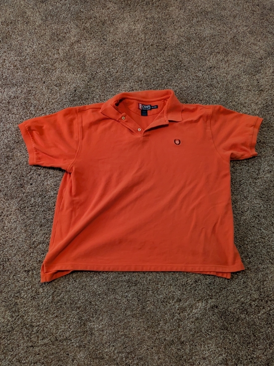 Chaps Other - Chaps Men's Orange Short-Sleeve Polo
